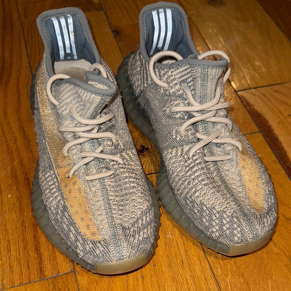 Yeezy 350 Boost Sneakers - Beige and Gray